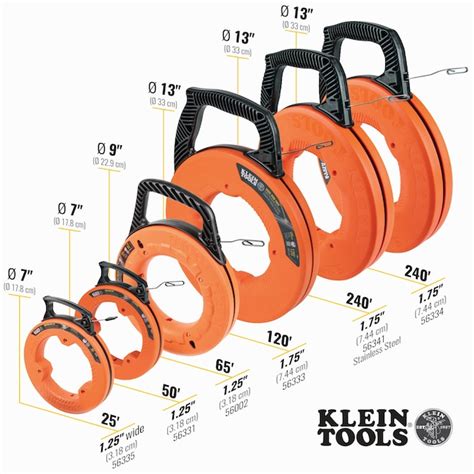 Klein Tools 1/4-Inch Wide 25-ft Steel Fish Tape 56335 at Lowes.com