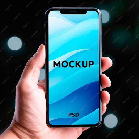 Premium PSD | Smartphone mockup app presentation touchscreen display ...