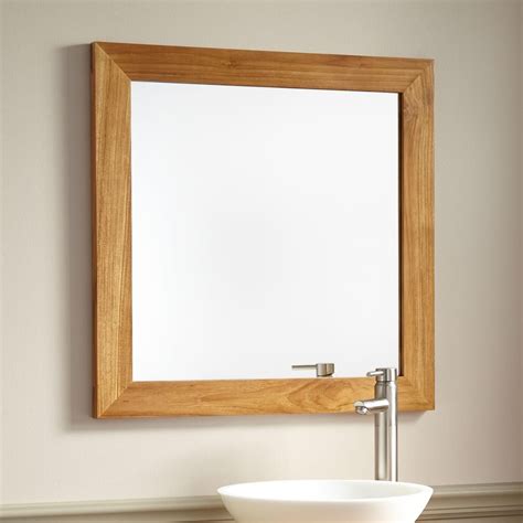 Natural Wood Finished Mirrors