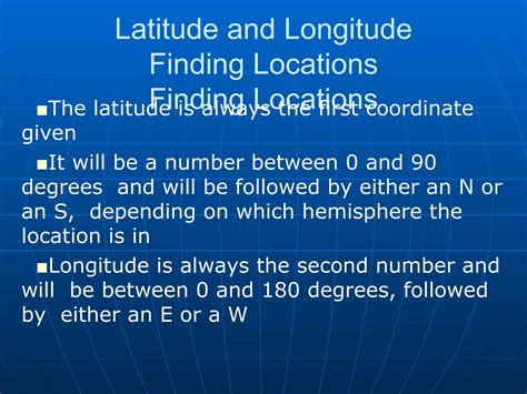 Latitude And Longitude | PPT