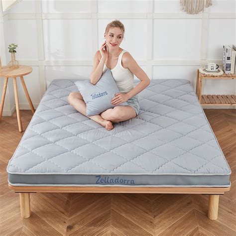 Zelladorra Japanese Floor Mattress, Thick Futon Mattress with Bed ...