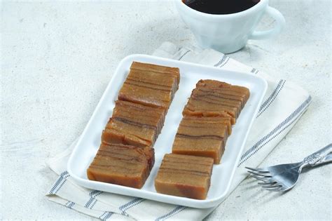 Kue lapis engkak ketan is one of the original indonesian layer cakes ...