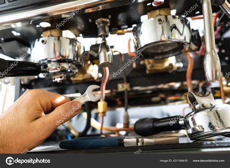 Repair Coffee Machine Photo Disassembled Coffee Machine — Stock Photo ...