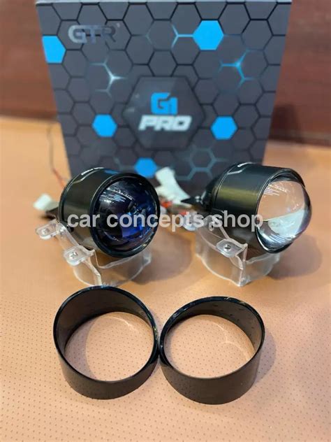 GTR G1 pro Fog Projector Lamp with High/ Low Beam blue lens with brack ...