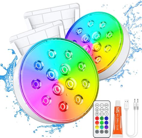 Amazon.com : MXELRZE 2023 LED Pool Lights,20W Smart Color Changing with ...