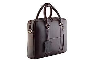 Buy Modfrill Leather 15.6 inch Laptop Shoulder Messenger Sling Office ...