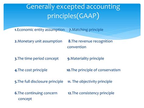 GAAP Accounting (Generally accepted accounting principles) | PPTX