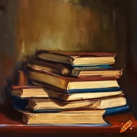 Memento Still Life With Old Books, Painting By Vita Schagen, 41% OFF