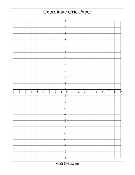 Coordinate Plane Printable - Printable Word Searches