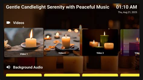 Candlelight Serenity – Gentle Flickering Flames with Peaceful Candle ...