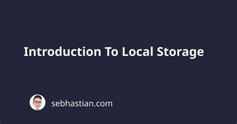 Local Data Storage Tutorial 的图像结果