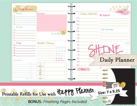 Happy Planner Printables