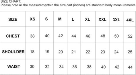 Size Chart – Deeta