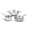 Buy Greenchef Stainless Steel Tri ply Stainless Steel Crest Combo ...