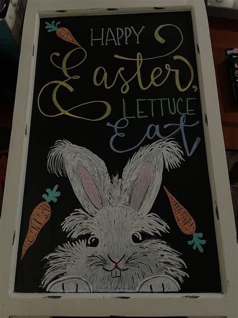 Pin by Sharla on Restaurant ideas | Easter chalkboard art, Happy easter ...