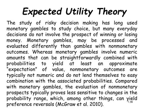 Image result for Expected Utility Theory Examples