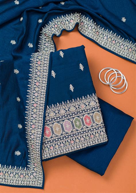 Unstitched Salwar Suits: Explore our curated line of cotton unstitched ...