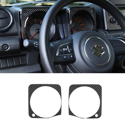 Buy Bestmotoring Jimny Carbon Fiber Dashboard Display Cover Trim ...