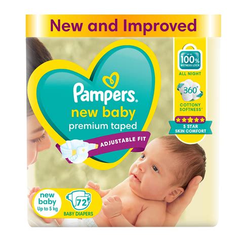 Pampers Active Baby Tape Style Baby Diapers, Newborn/Extra Small (NB/XS ...