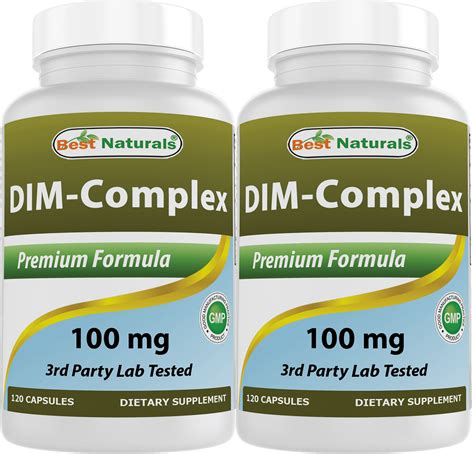 Buy 2 Pack Best Naturals DIM Complex 100 mg 120 Capsules Online at ...