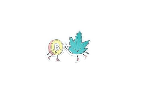Bitcoin Meets Weed Sticker - Best Selling Sticker – THEBOOMBOXCLUB