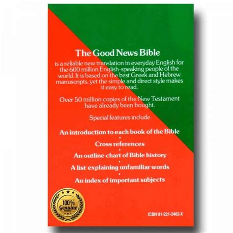 Good news bible illustrated edition english by bsi — EachDayKart