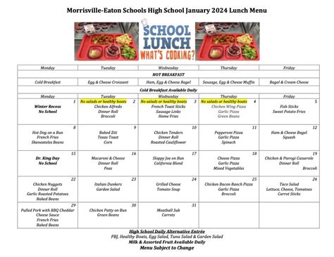 Food Service | Morrisville-Eaton Central School District