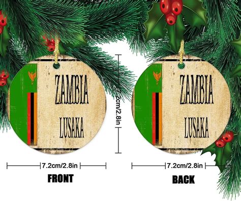 Capital City of Zambia Lusaka – Adorno de Navidad de la ciudad capital recuerdo de vacaciones ...