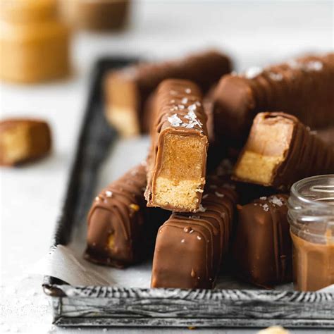 Vegan Peanut Butter Twix Bars (GF) - Addicted to Dates