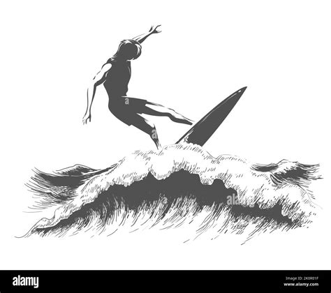 Surfer sketch icon Stock Vector Image & Art - Alamy