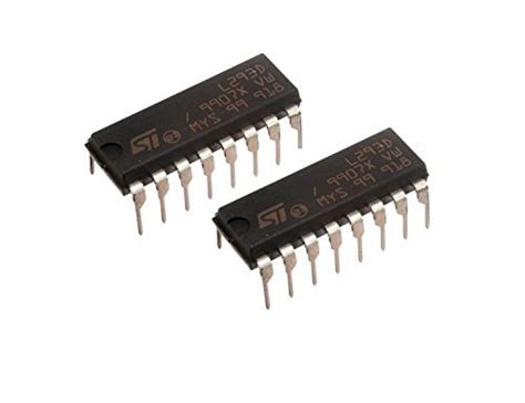 Smart zone 2pcs L293D Motor Driver IC Dual H-Bridge : Amazon.in ...