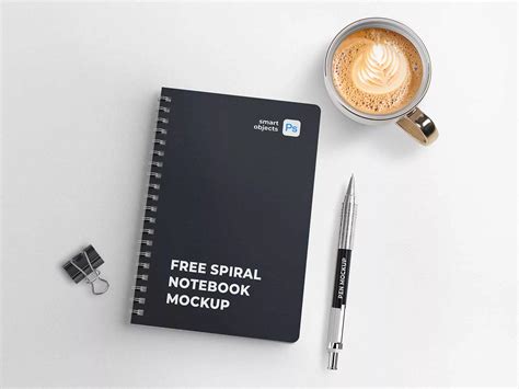 Spiral Notebook Mockup