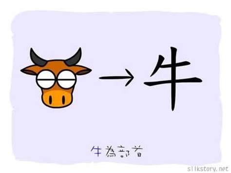 漢字的部首 : 牛