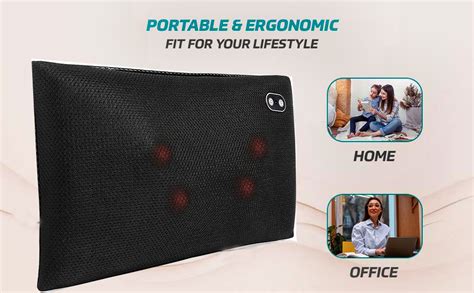 Robocura Smart Pad - ACUPRESSURE + Kneading + Heat Cushion Massage ...