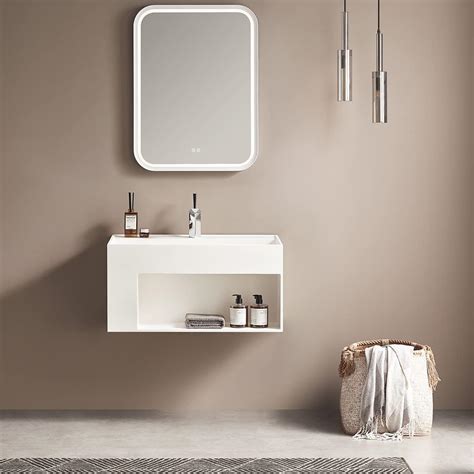 Buy Serene Valley Bathroom Floating Vanity, 32 Wall-Mount Sink with ...