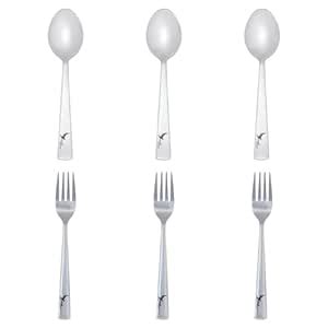 Buy SNOKE® Stainless Steel Spoon and Fork Sets for Home and Kitchen use ...