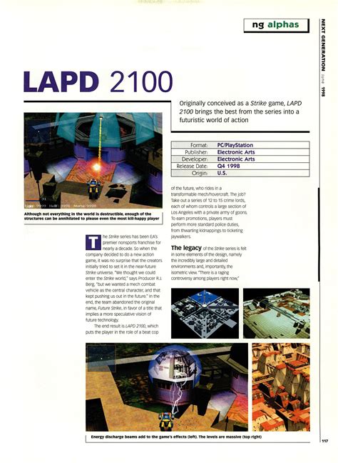 Future Cop: LAPD - PSX/PC preview from Next Generation Issue 42 - June ...