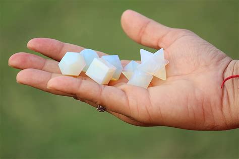 Jet Wow A++ Opalite 7 Stones Sacred Geometry Sets Free 40 Page Booklet ...