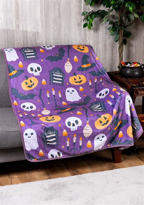 Halloween Mischief Comfy Blanket Throw | Halloween Blankets