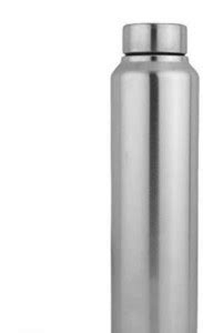 HAPPY HOME Stainless Steel Water Bottle silver 900ml. Pack of 1 (1 ...