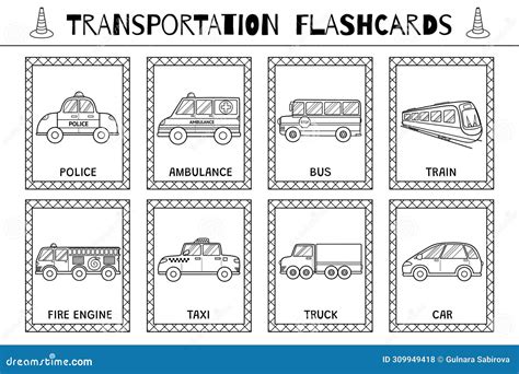 Transportation Flash Cards 的图像结果