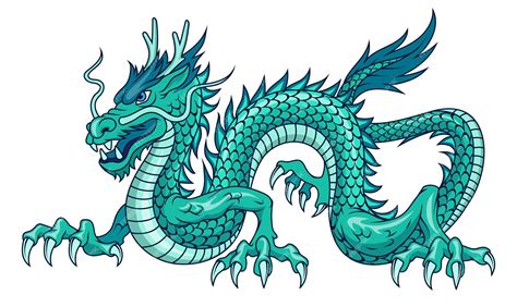 Chinese Water Dragon Drawing