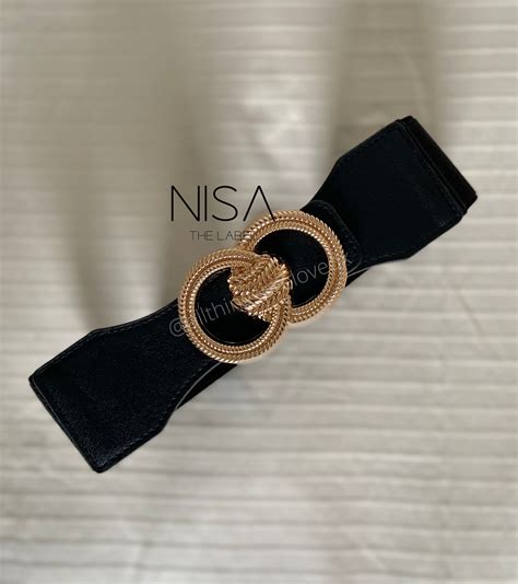 Double round leaf wrap buckle waist cincher belt – NISA The Label