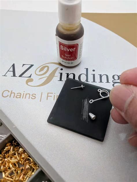 How to test silver jewelry findings|| AZ Findings