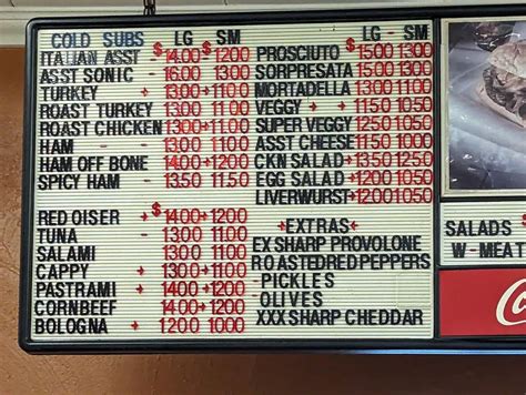 Calabresella's New York Style Deli Menu - Updated November 2025