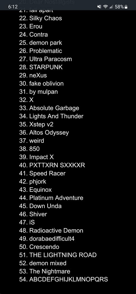 i posted my list of demons by difficulty a couple days ago, but didn't ...