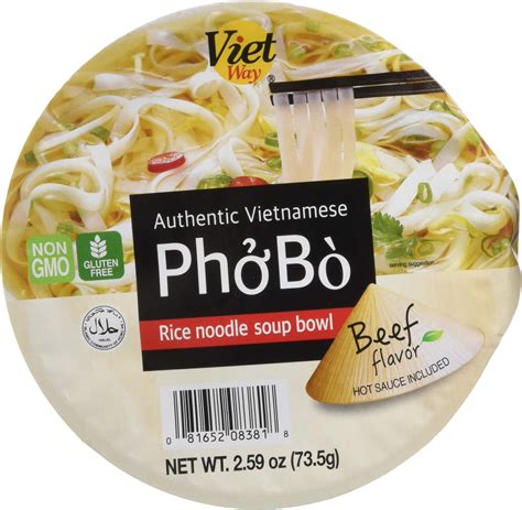 Amazon.com: SIMPLY FOOD Instant Vietnamese Beef Pho Noodles (Phở Bò ...