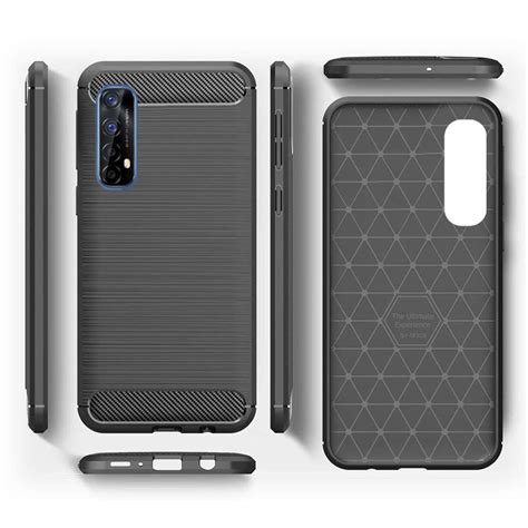Casotec Carbon Fiber Shockproof Rugged Armor Case Cover with Metallic ...