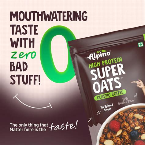 Buy Alpino High Protein Super Rolled Oats - 1 Kg Online | NutriStar