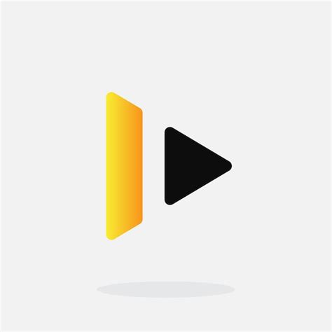 Play logo template | Premium Vector